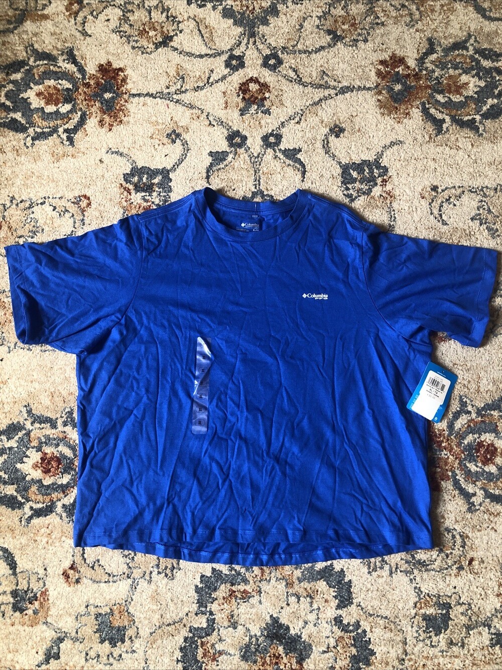 Columbia Woman's PFG Brantley Bay Relaxed Tee Sz XL Blue NWT
